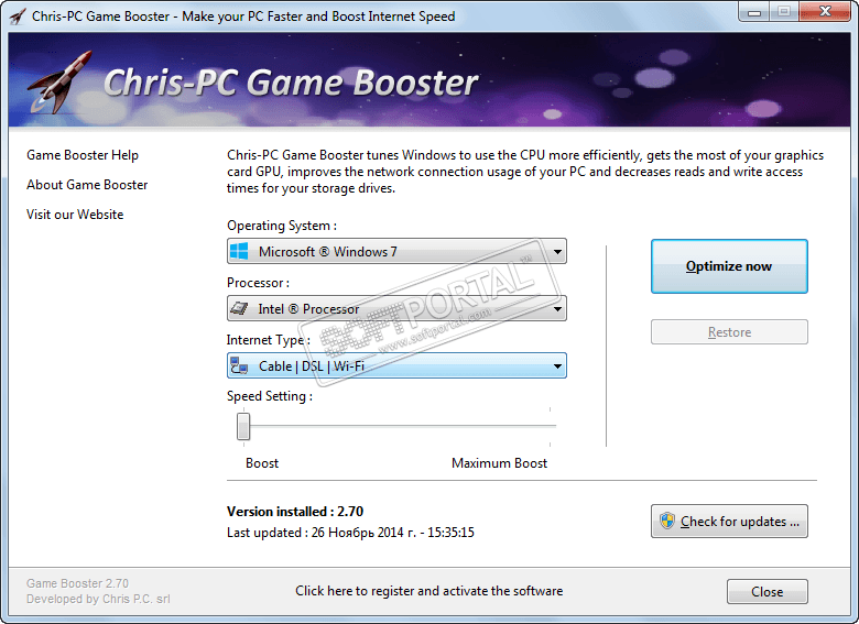 Chris-PC Game Booster 5.06.30